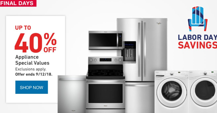 Lowe’s $100 Gift Card for Only $90! Use on Large Appliance Sale!