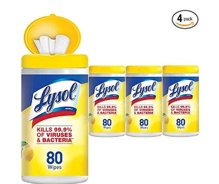 Lysol Disinfecting Wipes, Lemon & Lime Blossom (Pack of 4) – Only $8.98!