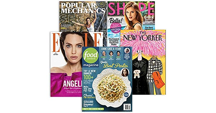 Choose from 30+ best-selling print magazines! Starting at $3.75!
