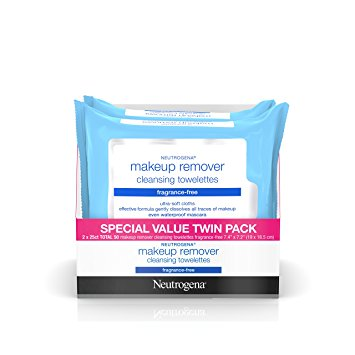 Neutrogena Cleansing Fragrance Free Makeup Remover Facial Wipes 2 Pack Only $6.28 Shipped!