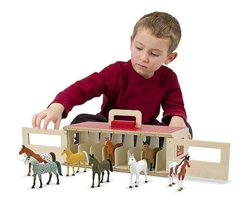 Melissa & Doug Take-Along Show-Horse Stable Play Set – Only $18.96!