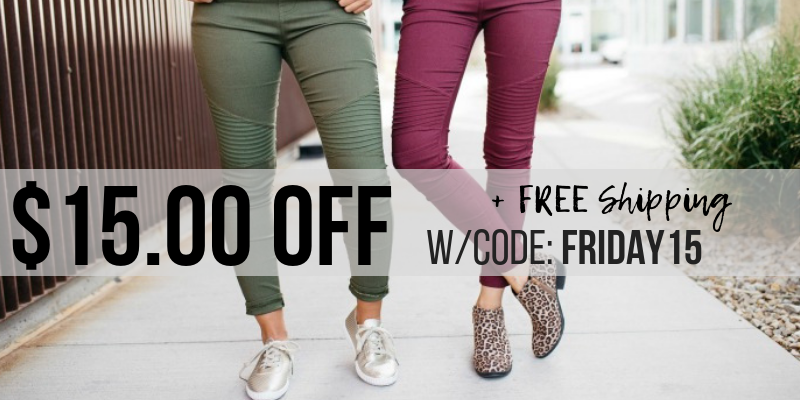 Still available! Get FUN Back to School Jeggings – $15.00 Off! Plus FREE shipping!