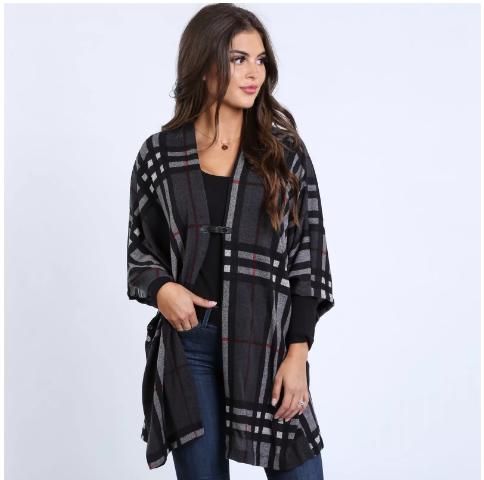 Fall Plaid Cardigan – Only $21.99!