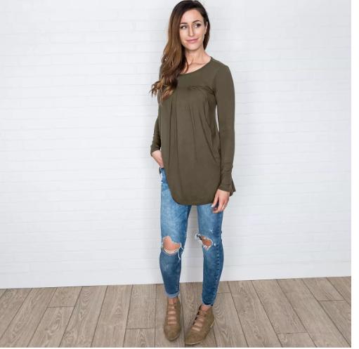 Lux Pleated Tunic – Only $18.99!