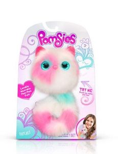 Pomsies Patches Plush Interactive Toys, White/Pink/Mint $14.99!