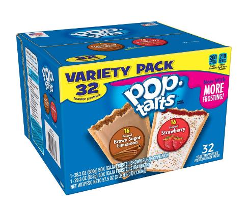 Pop-Tarts Breakfast Toaster Pastries, Flavored Variety Pack (32 Count) – Only $7.69!