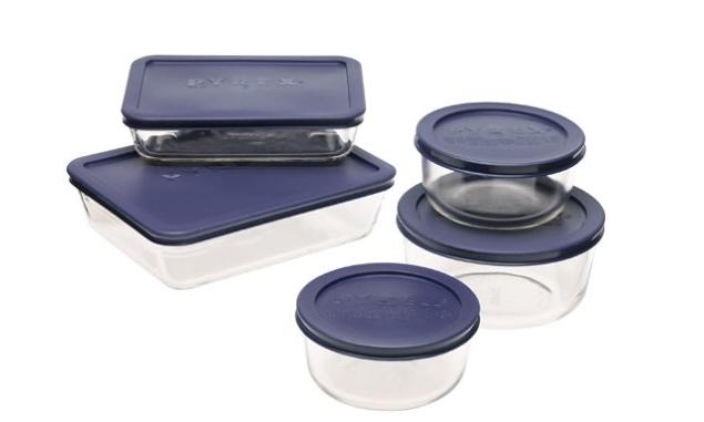 Pyrex Simply Store 10-Piece Glass Food Storage Set – Only $13.14!