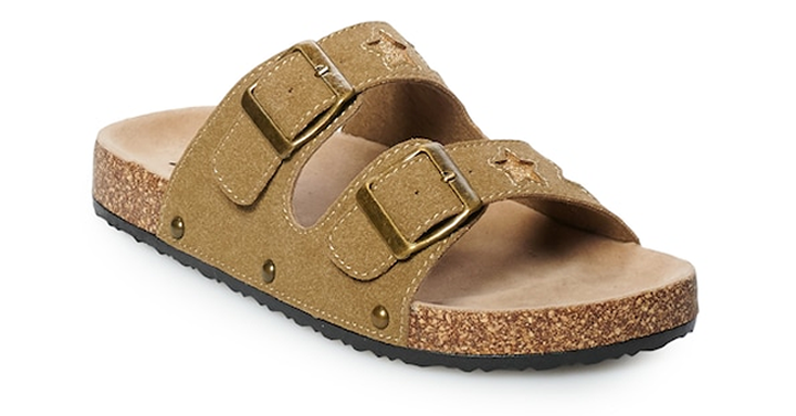 LAST DAY! Kohl’s 30% Off! Earn Kohl’s Cash! Stack Codes! FREE Shipping! Mudd Women’s Double Buckle Slide Sandals – Just $6.72!