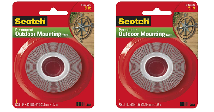3M Scotch Exterior Mounting Tape Only $3.16! #1 Best Seller!