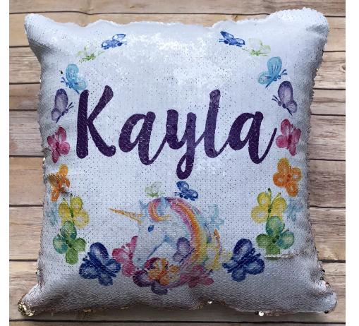 Personalized Sequin Pillows – Only $16.99!
