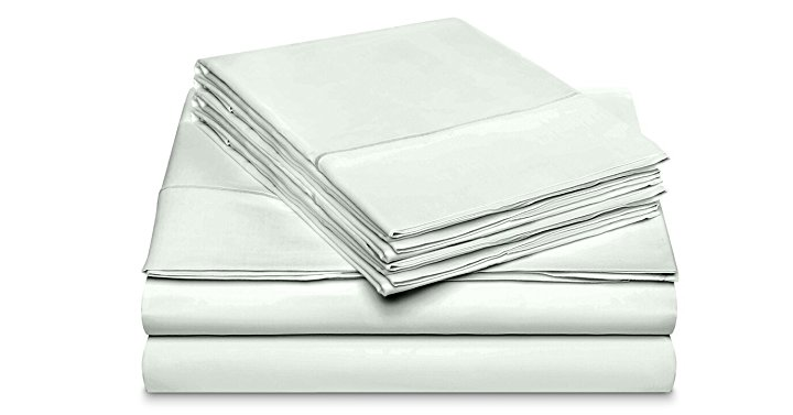Dream Castle Linens 600 Thread Count 100% Long Staple Soft Cotton Sheet Set with BONUS Pillowcases – Just $46.49!