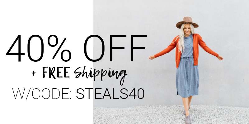 Style Steals at Cents of Style! Midi Dress – 40% Off! FREE SHIPPING!