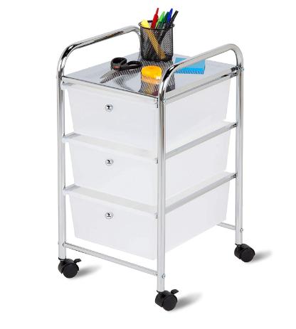 Honey-Can-Do 3-Drawer Plastic Storage Cart on Wheels – Only $31.99 Shipped!