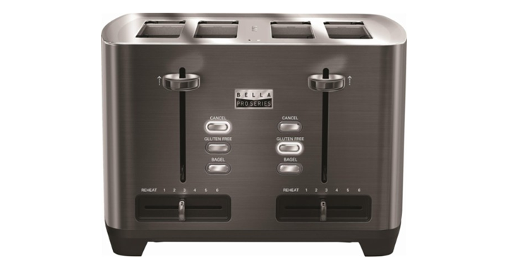 Bella Pro Series 4-Slice Extra-Wide-Slot Toaster – Just $34.99!