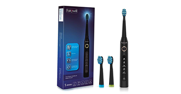 Electric Sonic Toothbrush with Smart Timer 4 Hours Charge – Just $18.99!