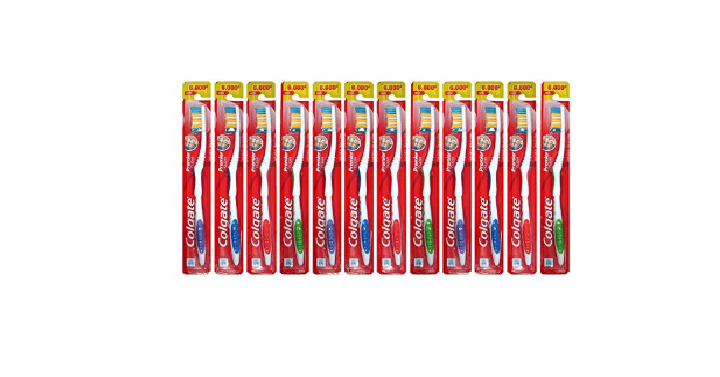 Colgate Toothbrushes Premier Extra Clean ( 12 Toothbrushes) Only $6.55! That’s Only $0.55 Each!