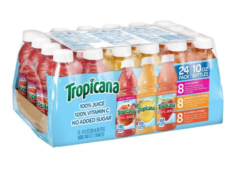 Tropicana 100% Juice 3-Flavor Fruit Blend Variety Pack (Pack of 24) – Only $14.49!