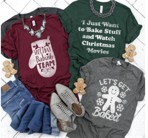 Vintage Christmas Baking Tees – Only $13.99!