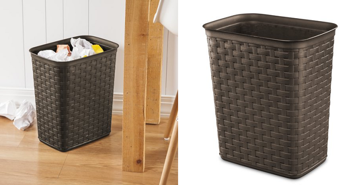 Sterilite 3.4 Gal Weave Wastebasket 6 Count Only $12.31! (Single Purchase Is $3.98)