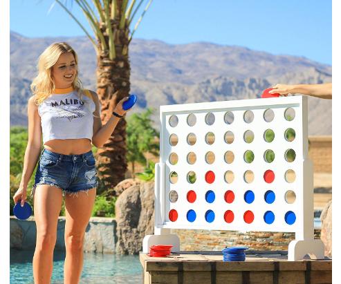 GoSports Giant Wooden 4 in a Row Game – Only $67.49 Shipped!