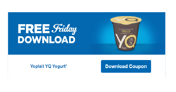 FREE Yoplait YQ Yogurt! Download Coupon Today!