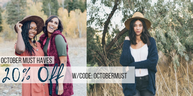 Cents of Style Bold & Full Wednesday! 20% Off October Must Haves! FREE SHIPPING!