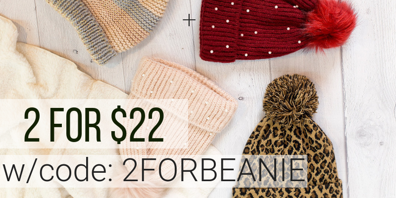 Cents of Style – 2 For Tuesday – CUTE and Trendy Beanies – 2 for $22! FREE SHIPPING!