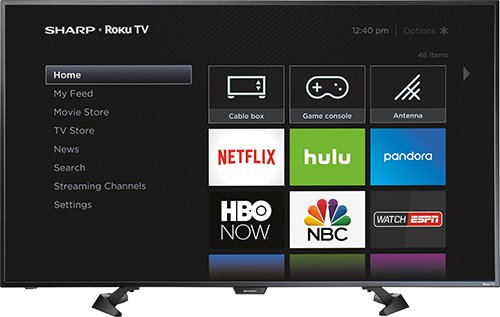 Sharp 50″ LED 1080p Smart HDTV Roku TV – Just $279.99!