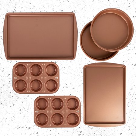 BakerEze 6 Piece Copper Nonstick Bakeware Set Only $14.88!