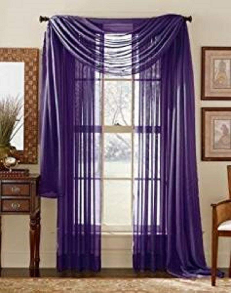 TWO 60″x84″ Sheer Curtain Panels Only $4.00 Shipped!