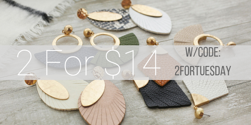 Cents of Style – 2 For Tuesday – CUTE and Trendy Earrings – 2 For $14! FREE SHIPPING!