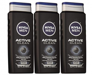 Prime Exclusive: NIVEA Men Active Clean Body Wash , Natural Charcoal 3-Pack Just $8.48!