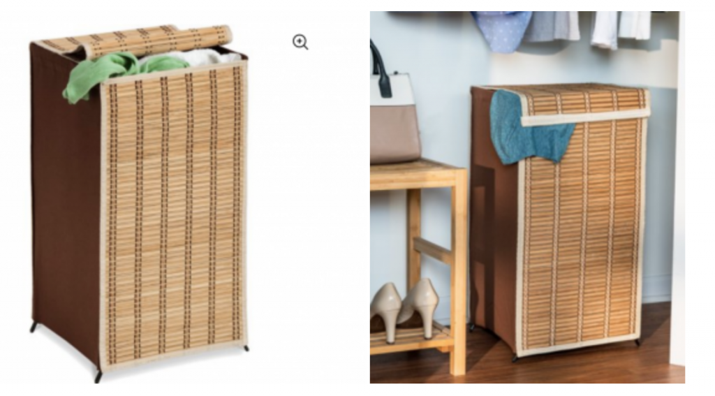 Honey Can Do Tall Bamboo Wicker Weave Hamper Just $6.93! (Reg. $20.38)