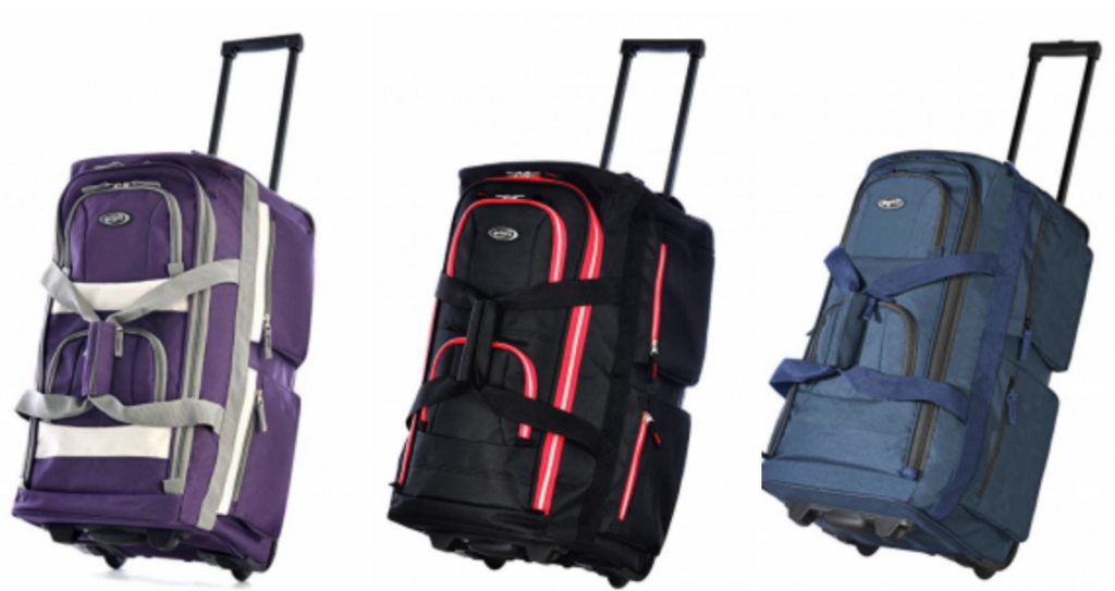 Olympia 22 Inch 8 Pocket Rolling Duffle Bag Just $19.99!