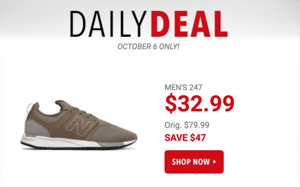 Men’s 247 New Balance Sneakers Just $32.99 Today Only!