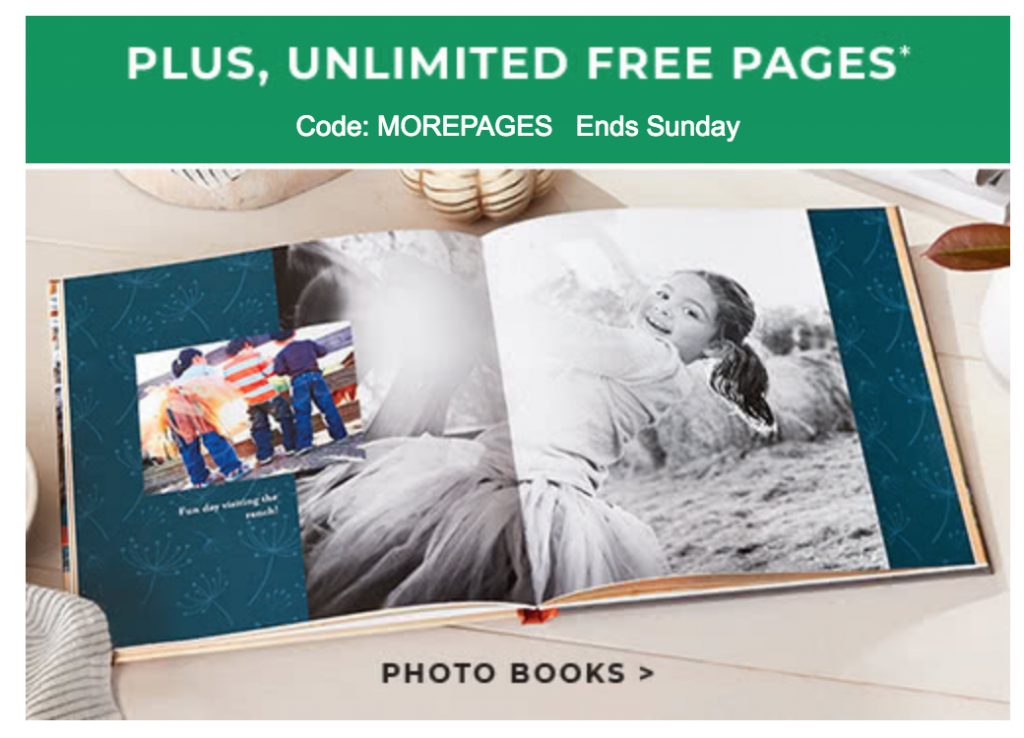 Unlimited FREE Pages On Photo Books At Shutterfly!