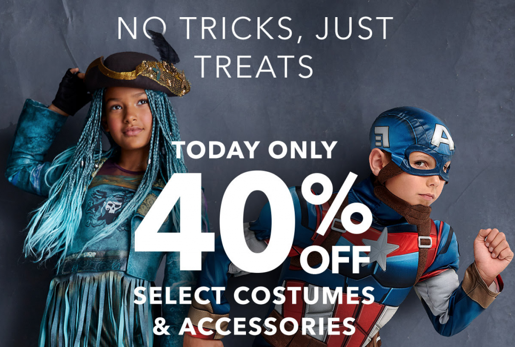 40% Off Halloween Costumes Today Only At Shop Disney!