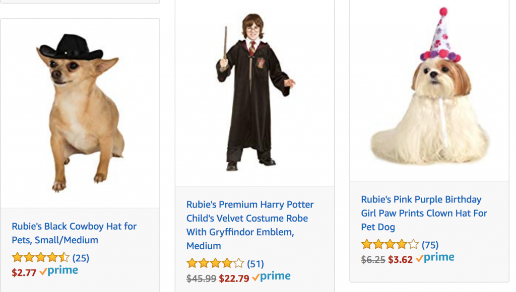 Halloween Costume & Accessories For Children & Pets As Low As $1.88 Today Only!