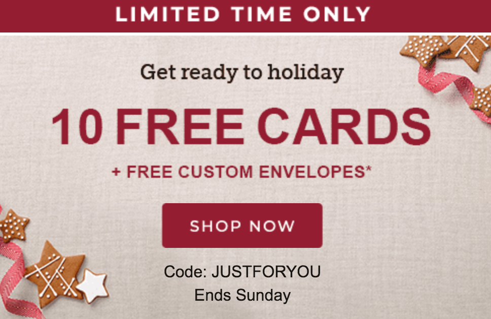 Shutterfly: 10 FREE Holiday Cards + Envelopes Just Pay Shipping!