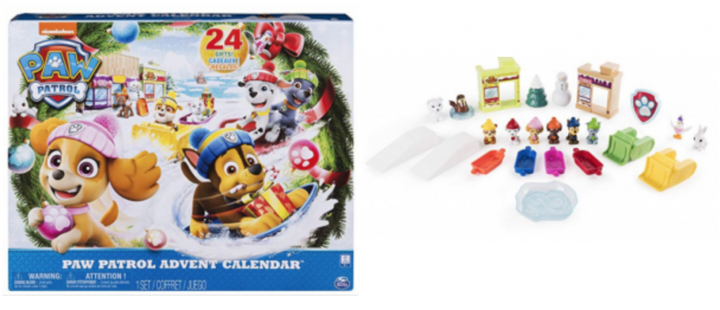 New Release! Paw Patrol Advent Calendar 24 Collectible Plastic Figures $24.99!