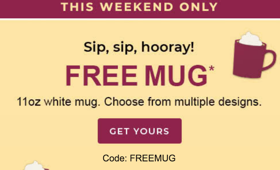 Shutterfly: FREE 11oz White Mug Just Pay Shipping!