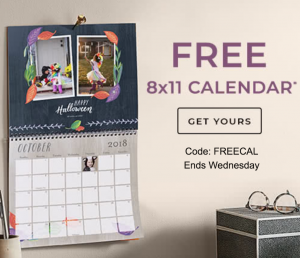 Shutterfly: FREE 8×11 Calendar Just Pay Shipping! Great Christmas Gift!