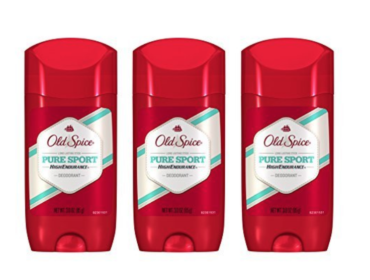 Old Spice Deodorant Stick, Pure Sport High Endurance 3-Pack Just $4.32!