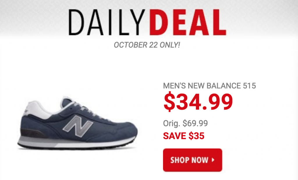 Men’s New Balance 515 Sneakers Just $34.99 Today Only!