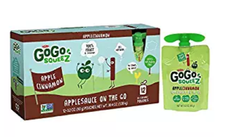 GoGo squeeZ Applesauce on the Go, Apple Cinnamon 12-Count Just $4.94 Shipped!