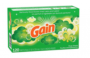 Gain Original Dryer Sheets, 120 Count Just $2.56 As Add-On!