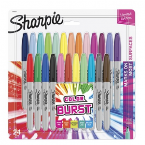 Sharpie Color Burst Permanent Markers 24-Count Just $9.99!