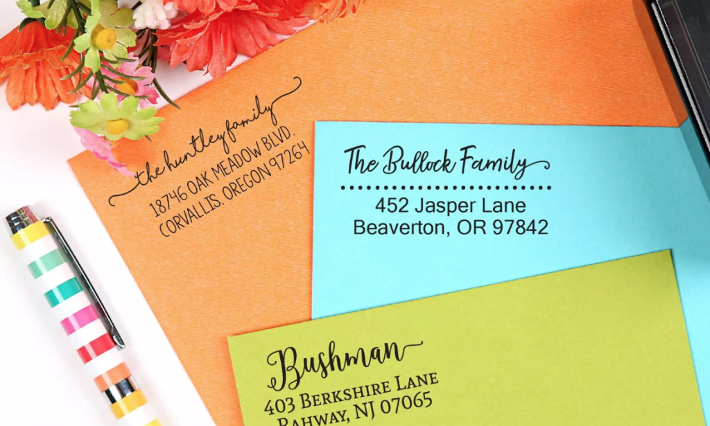 Self-Inking Address Stamps Just $16.99! (Reg $42.75) Perfect For Holiday Cards!