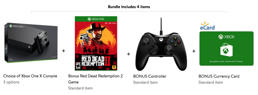 Microsoft Xbox One X and BONUS Red Dead Redemption Game, Controller and Currency Card $440.83!