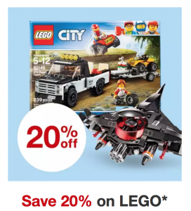 Target: 20% Off LEGO!